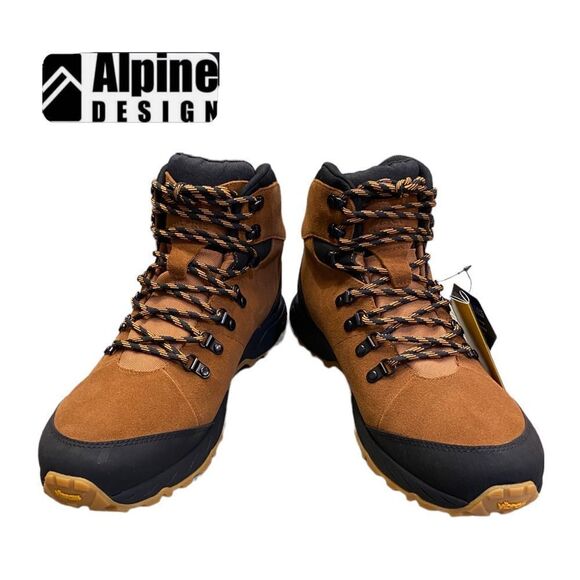 NEW Alpine Design Men\'s Trekker Suede lLeather Waterproof Hiker Boots 11.5 13